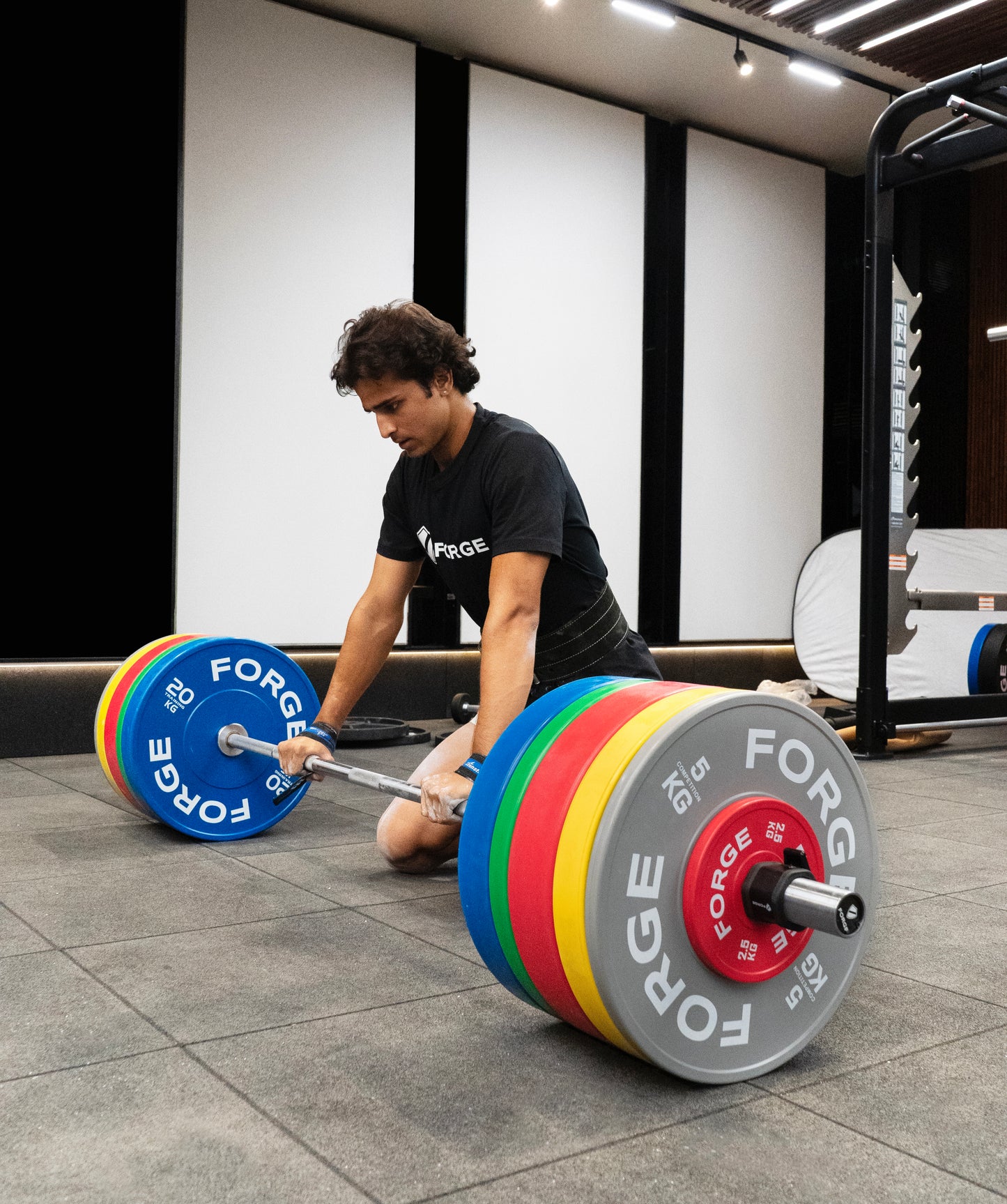 150kg COLOUR Weight Lifting Set